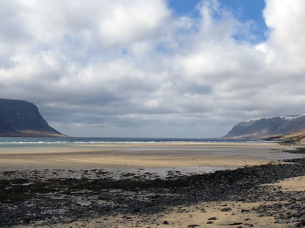 Stranden IJslandse Westfjorden