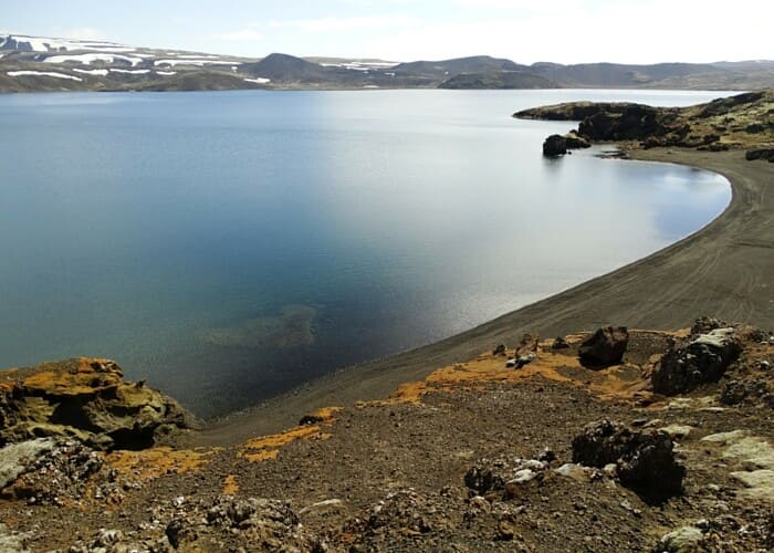 Dagtrip Reykjavik, het Kleifarvatn meer in het Reykjanes Geopark