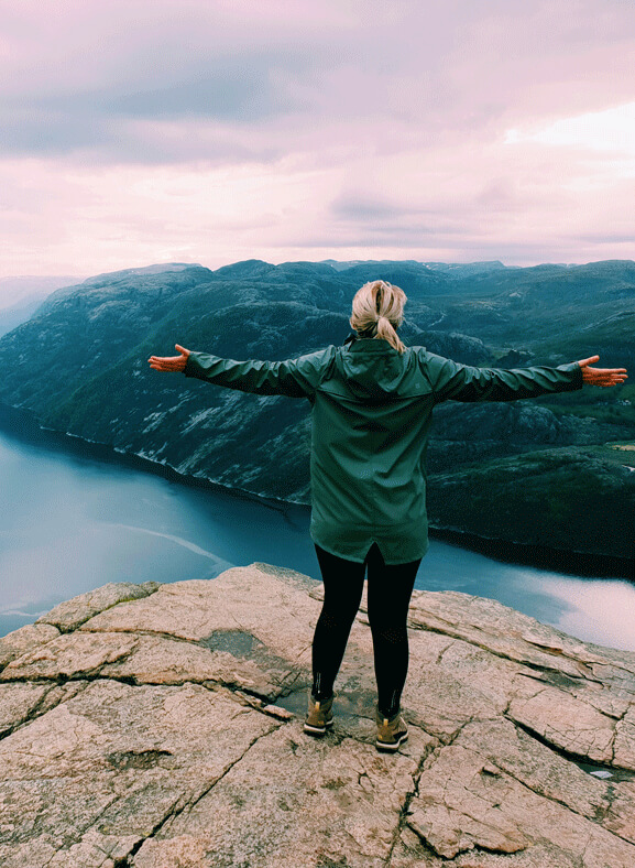 Preikestolen Noorwegen Miss Scandinavië