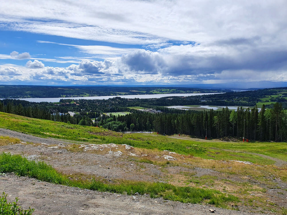 Uitzicht over Östersund en omgeving
