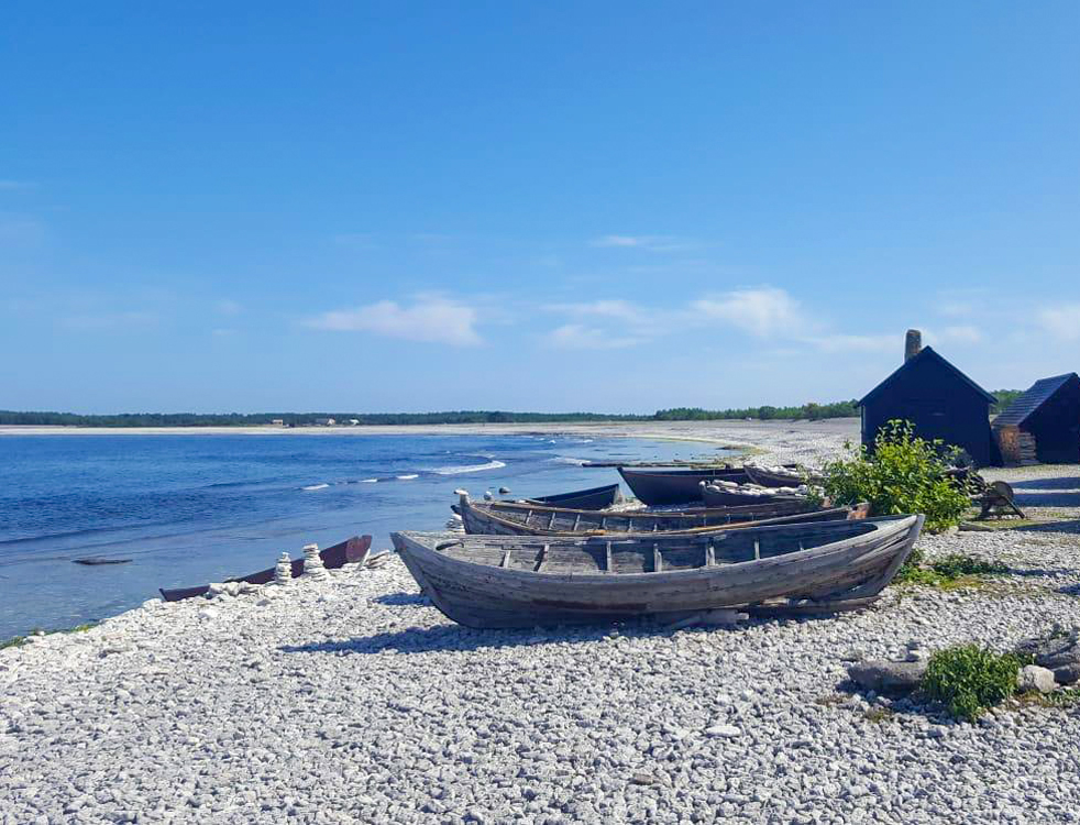 Het eiland Gotland in Zweden