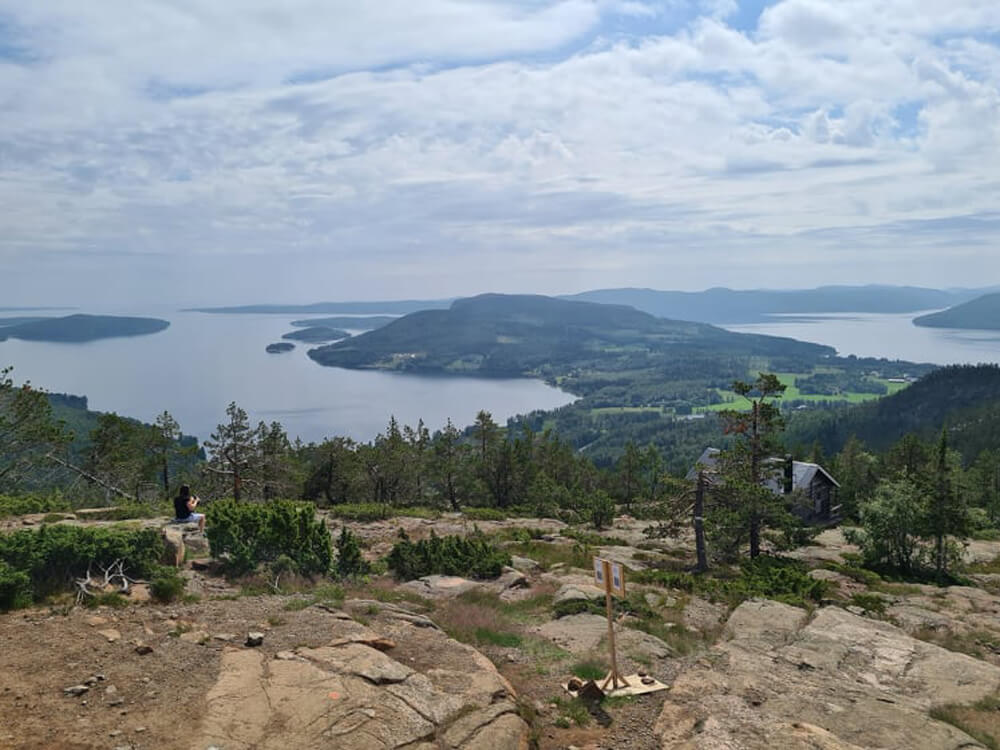Uitzicht vanaf de Skulebergets