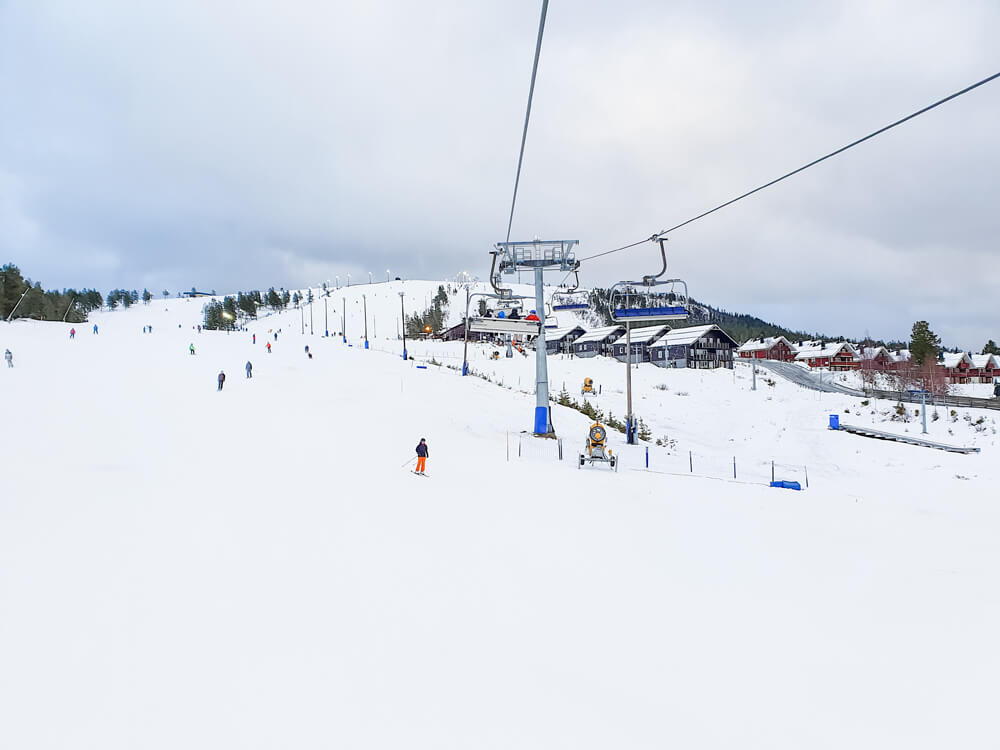 Op wintersport in Idre Fjäll Zweden