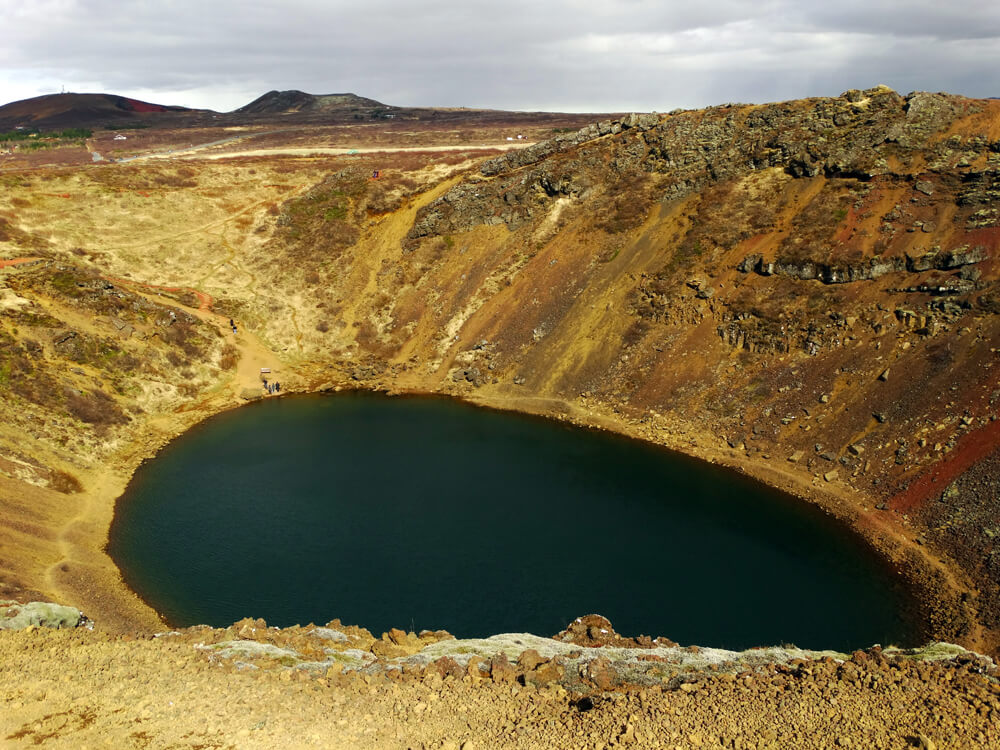 Vulkanen op IJsland, de Kerid krater