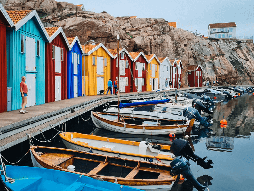 Smögen Bohuslan kust in West Zweden